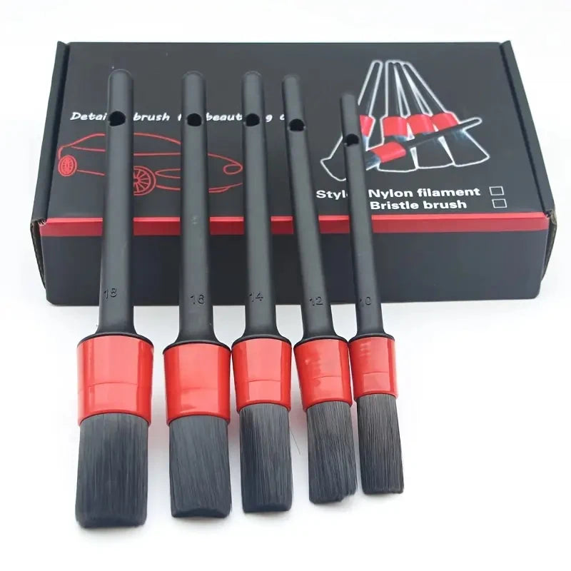 Car Detailing Brush Set, Multi-Purpose Cleaning Brushes for Dashboard, Wheels, Air Vents & Trim