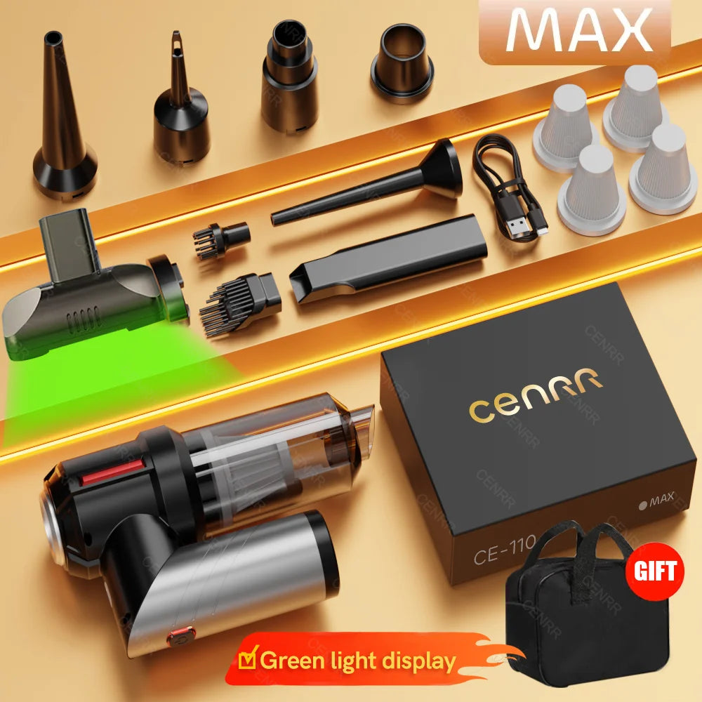 Mini Cordless Car Vacuum Cleaner, Powerful Handheld Blower for Home & Auto Cleaning, Cordless