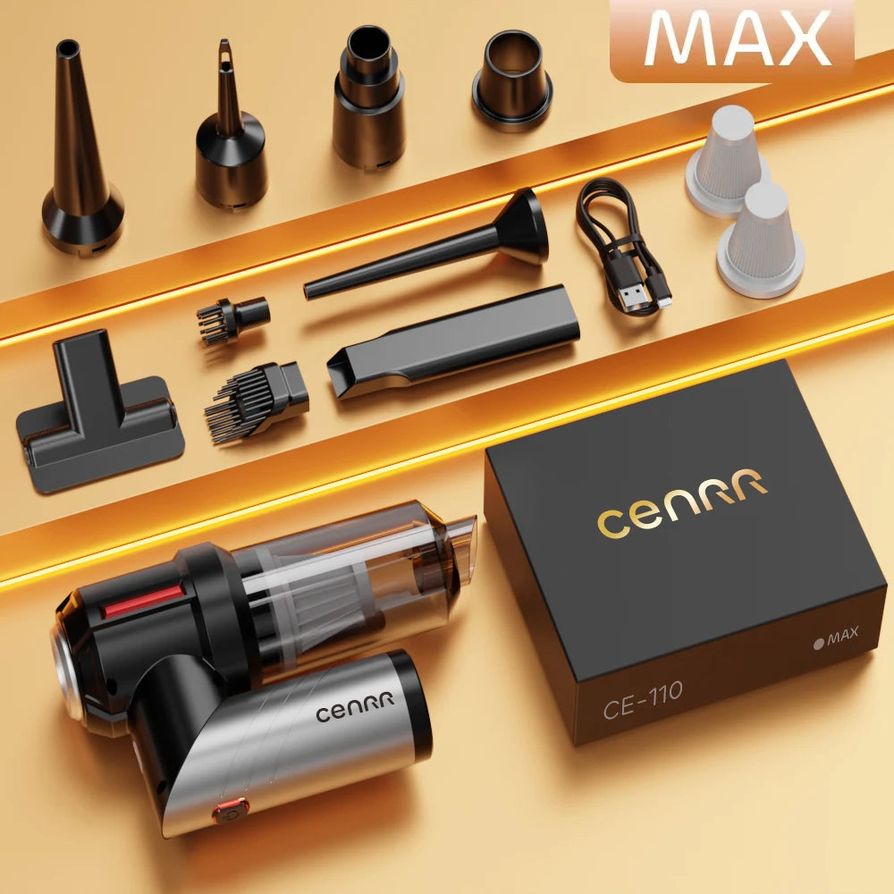 Mini Cordless Car Vacuum Cleaner, Powerful Handheld Blower for Home & Auto Cleaning, Cordless