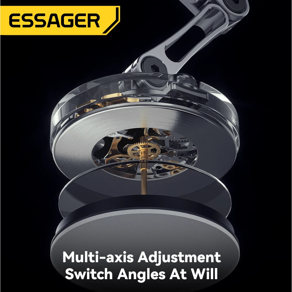 ESSAGER Magnetic Wireless Charger Car Phone Holder 15W Fast Charging Mount Stand for Magsafe iPhone