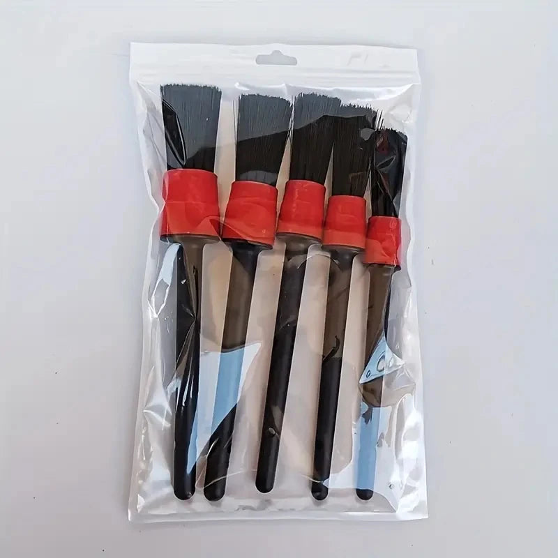 Car Detailing Brush Set, Multi-Purpose Cleaning Brushes for Dashboard, Wheels, Air Vents & Trim