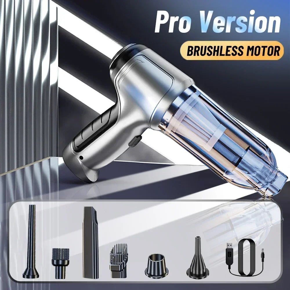 Wireless Car Vacuum Cleaner 95000PA, Powerful Handheld Suction for Home & Auto Use, Strong Suction
